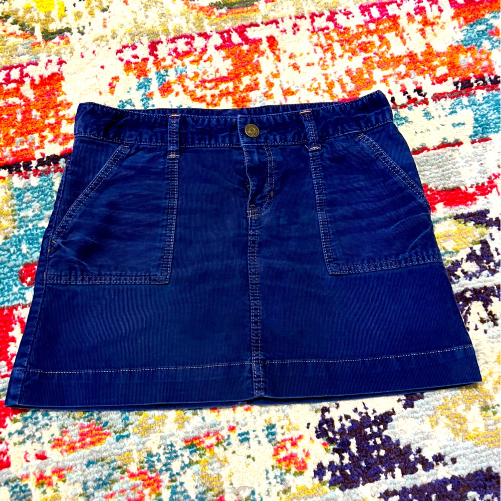 Woman’s corduroy skirt